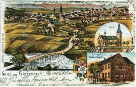 Postkarte: Freienohl um 1900