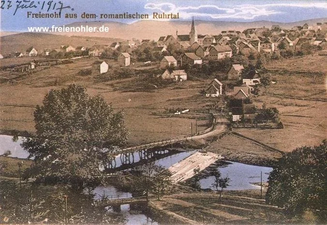 Freienohl im Jahre 1917