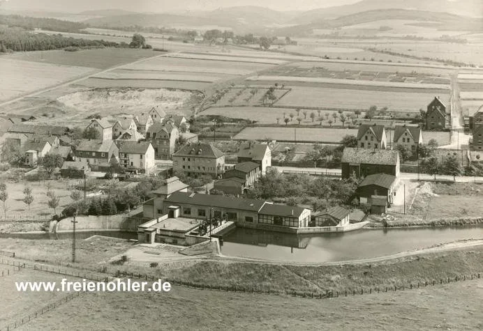 Die Stauanlage in der Ruhr um 1920