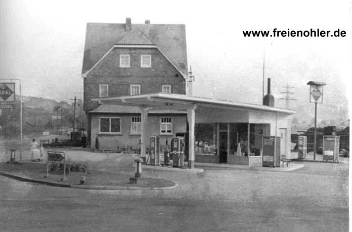 Die Tankstelle Assmann im Jahre 1960
