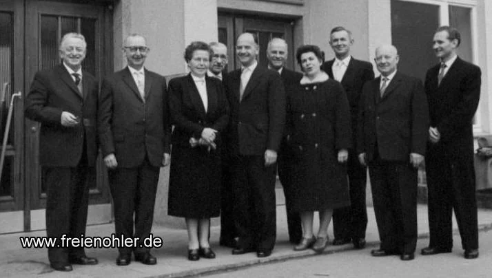 Das Freienohler Lehrerkollegium, ca. 1960