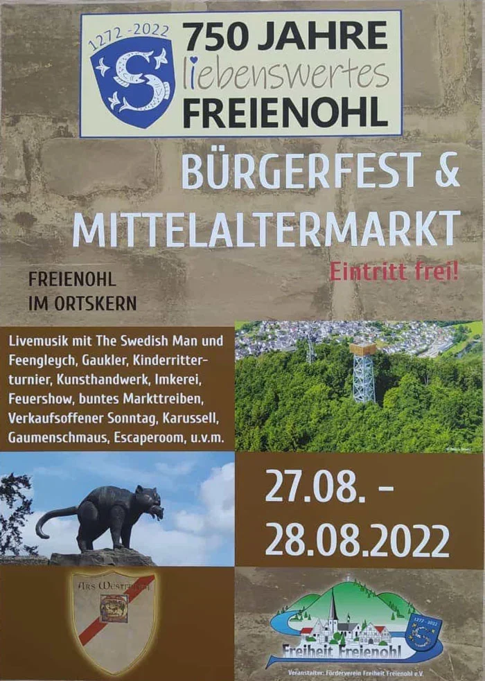 Programm zum Bürgerfest