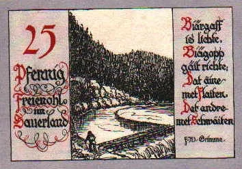 25 Pfennig Freienohl im Sauerland