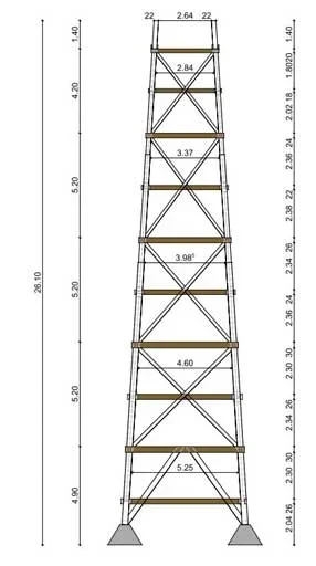 Küppelturm Bauplan