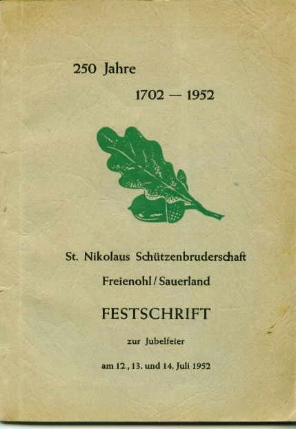 Die Festschrift zur Jubelfeier, 74 Seiten stark