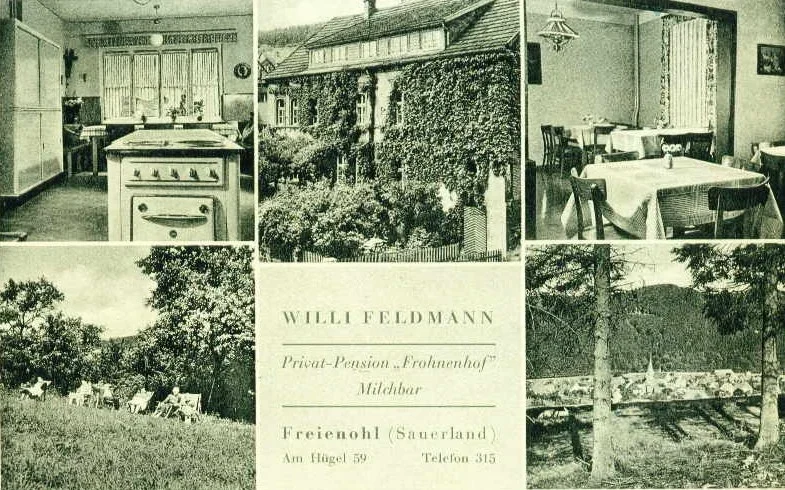 Privat-Pension "Frohnenhof" - Milchbar - Willi Feldmann