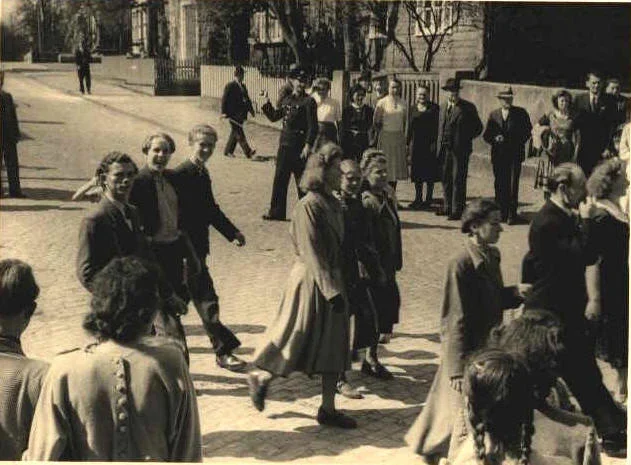 Handwerkerumzug in Freienohl am 01.05.1950