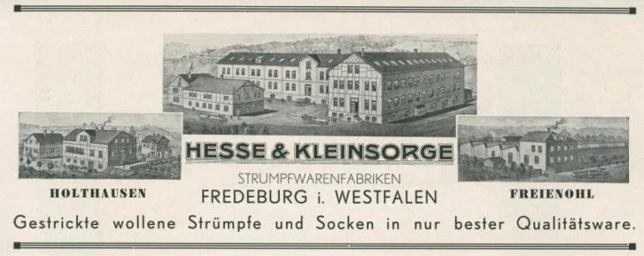 Werbeanzeige der Fa. Hesse & Kleinsorge