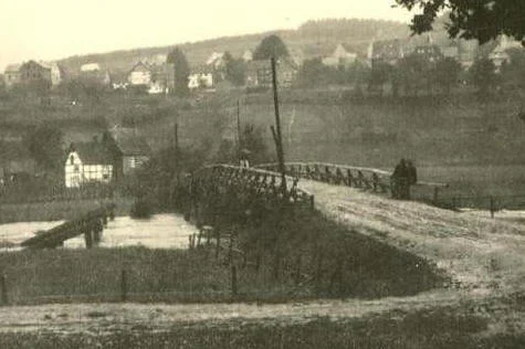 Die Langelbrücke im Jahre 1929 - Foto: Karl-Willi Vorderwülbecke