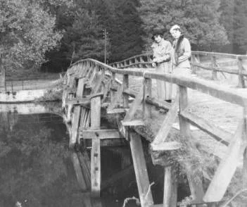Im Jahre 1934 erwies sich die alte Langelbrücke als reparaturbedürftig. Foto: Dorothea Valenta