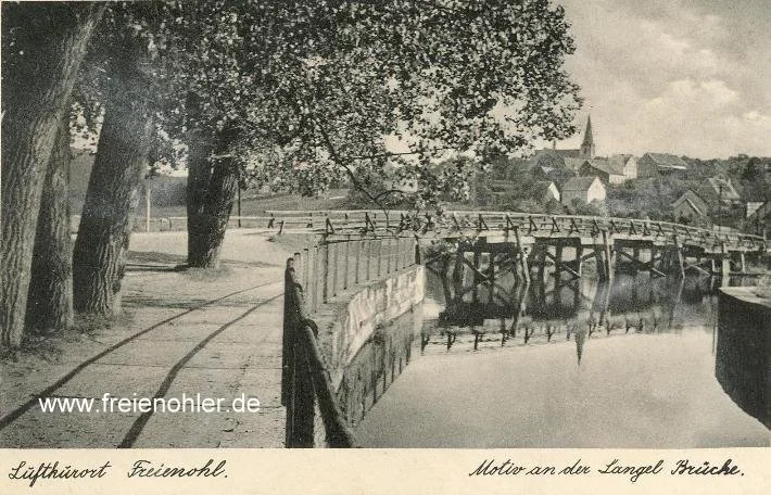 Die alte Langel-Brücke von 1939