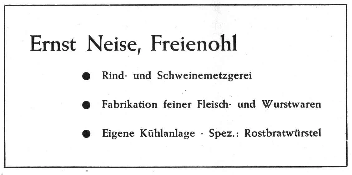 Metzgerei Ernst Neise