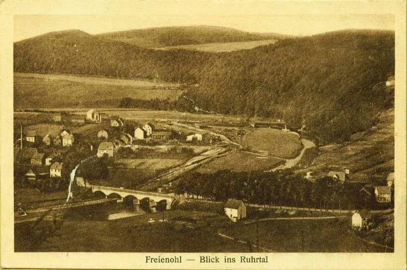 Freienohl - Blick ins Ruhrtal, ca. 1909