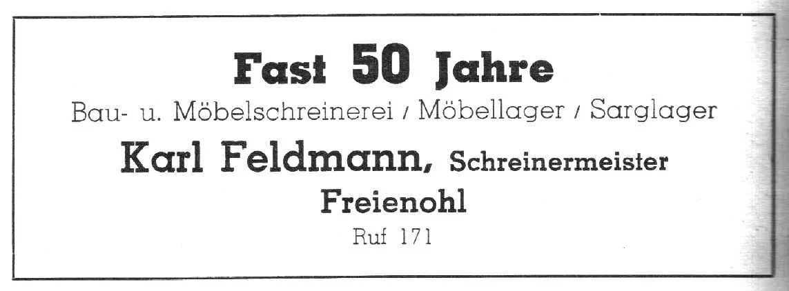 Schreinerei Karl Feldmann