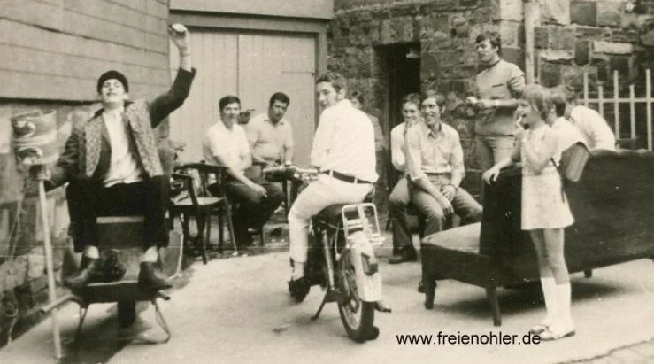 Schützenfestnachfeier in der Krummestraße, Juli 1970