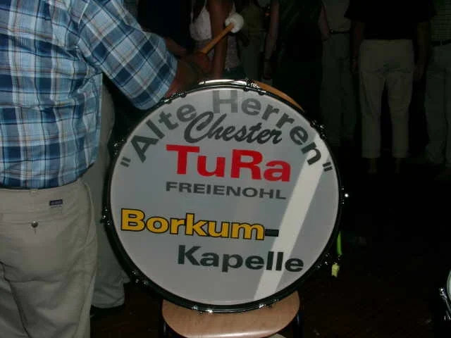 Große Trommel der Borkum Kapelle