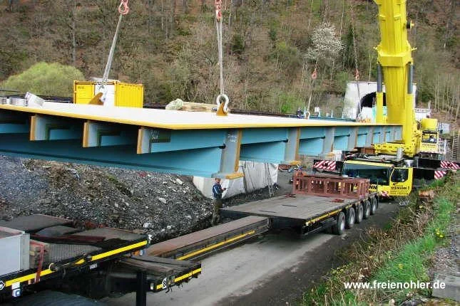Sanierungsarbeiten an der Eisenbahnbrücke am Mühlenberg