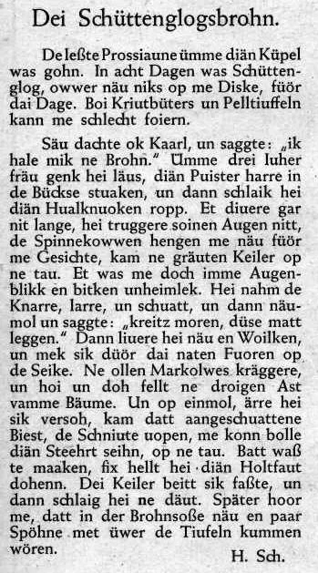 Zeitungsartikel Schützenfestbraten