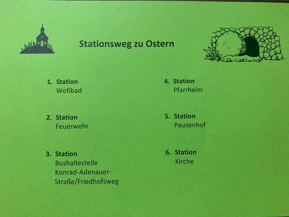 Stationsweg zu Ostern
