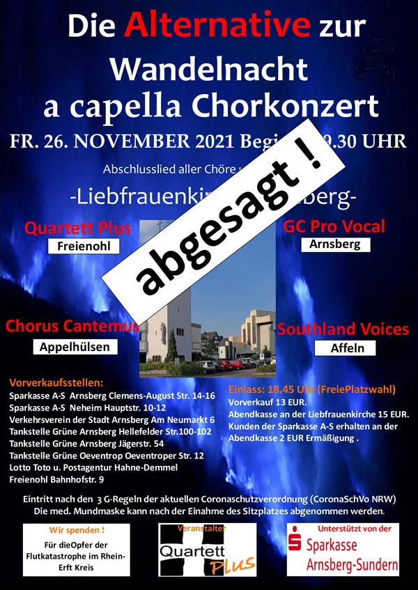 ABSAGE: Die "Alternative" zur Wandelnacht