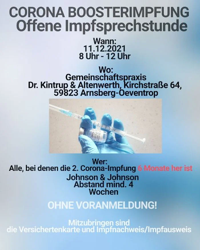 Impftag der Freienohler und Oeventroper Ärzte
