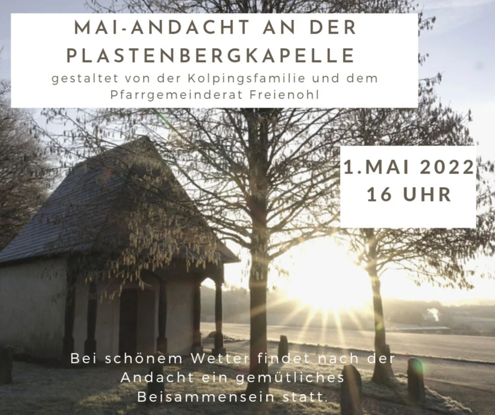 Maiandacht an der Plastenbergkapelle
