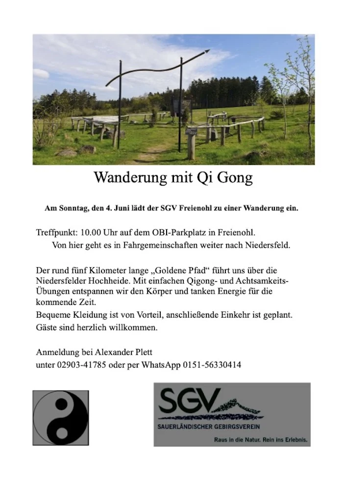 SGV: Wanderung mit Qi Gong
