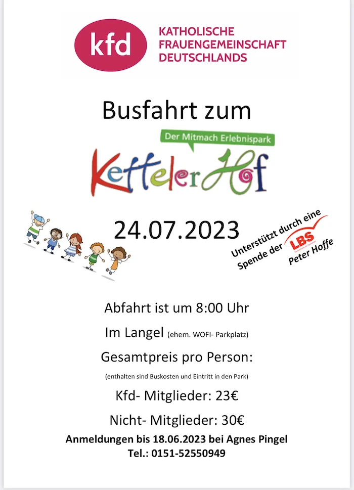 Busfahrt zum Ketteler Hof
