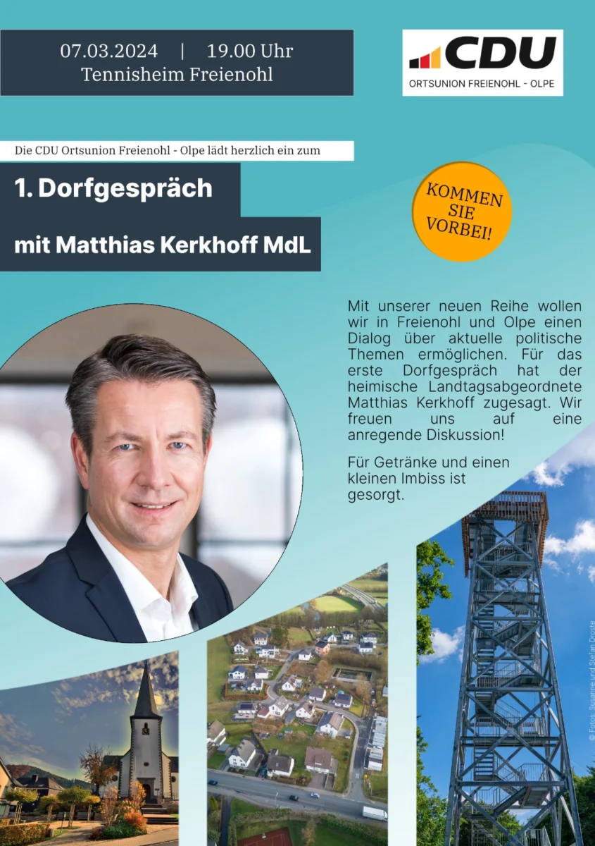 1. Dorfgespräch am 07. März 2024
